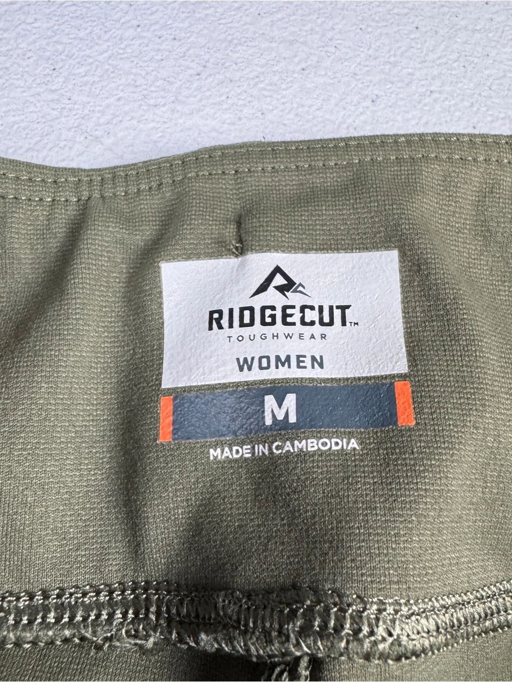 Ridgecut Toughwear Pull On Pants Womens Size‎ M Medium Olive Green